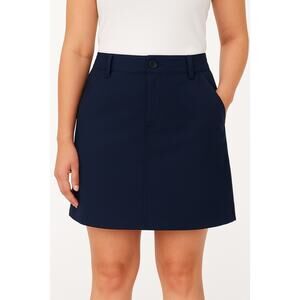 Tilley Women’s Trek Skort with Built-In Shorts, Navy Blue, Medium